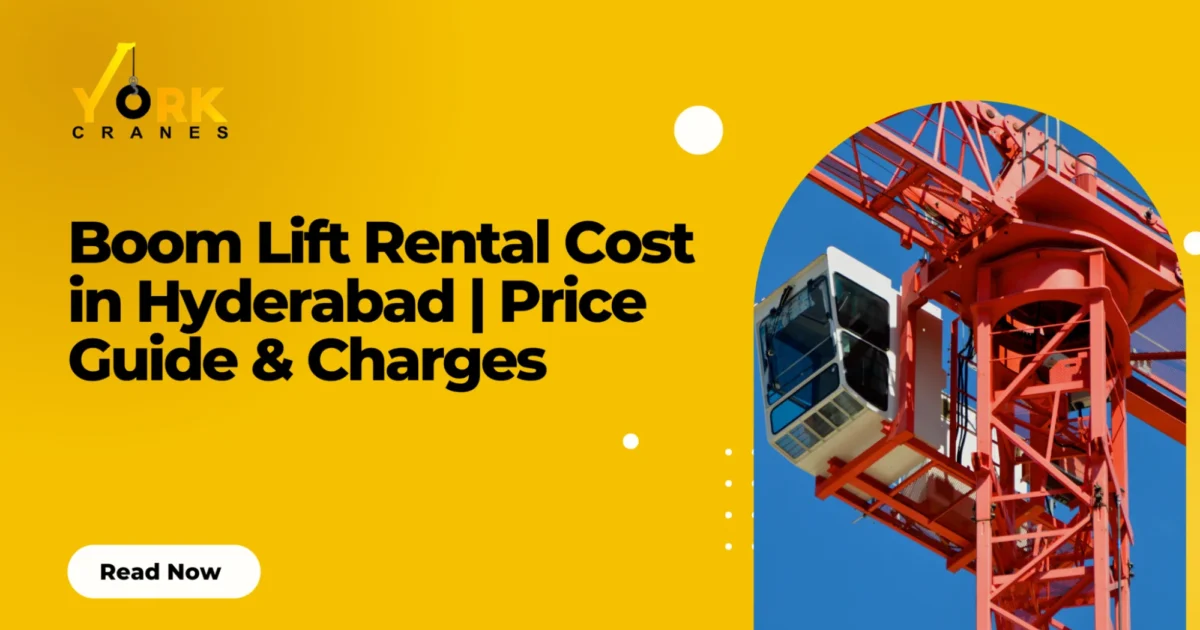 Boom lift rental in Hyderabad providing safe elevated access for construction, maintenance and industrial projects.