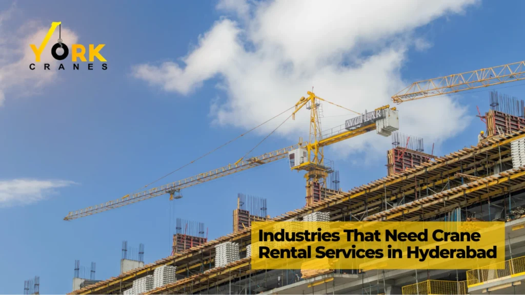 Factory crane rental in Hyderabad supporting manufacturing, engineering, pharmaceutical and industrial projects with heavy lifting solutions.