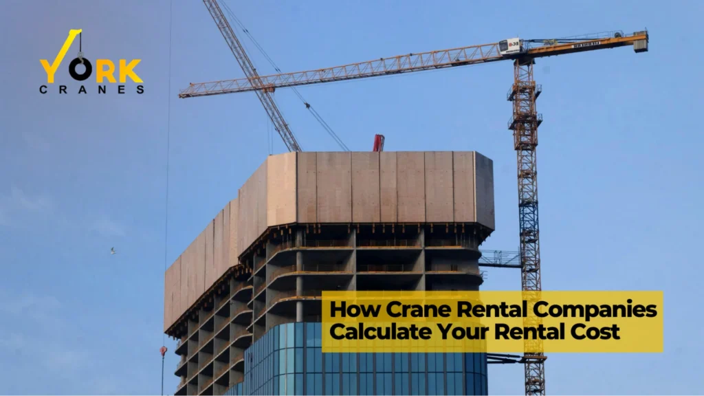 Site engineer calculating mobile crane rental charges in Hyderabad based on crane capacity, lifting duration and project requirements.