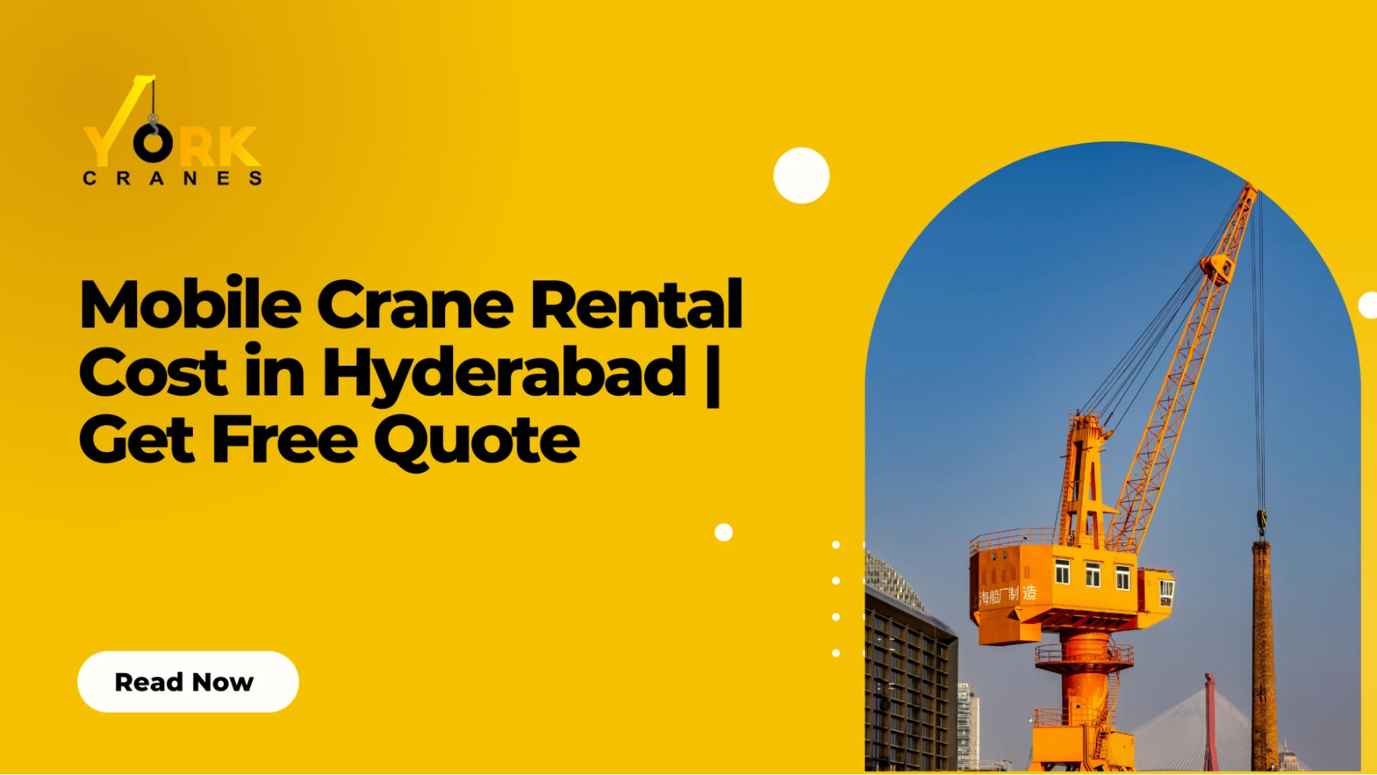 Mobile crane rental in Hyderabad lifting heavy equipment at a commercial construction site.