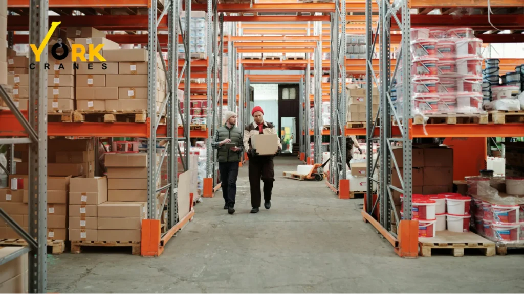Warehouse crane rental in Hyderabad for lifting heavy goods and logistics equipment safely.