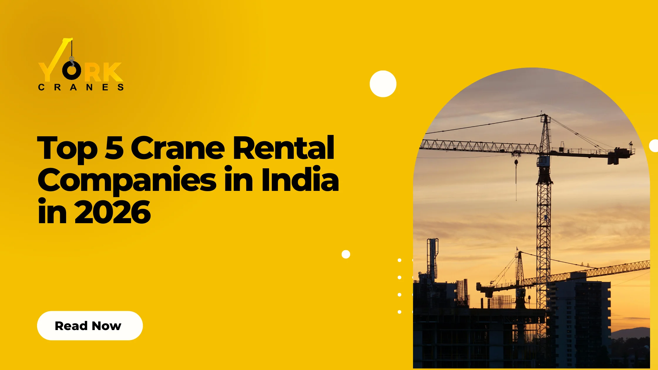 best 5 Crane Rental Companies in India