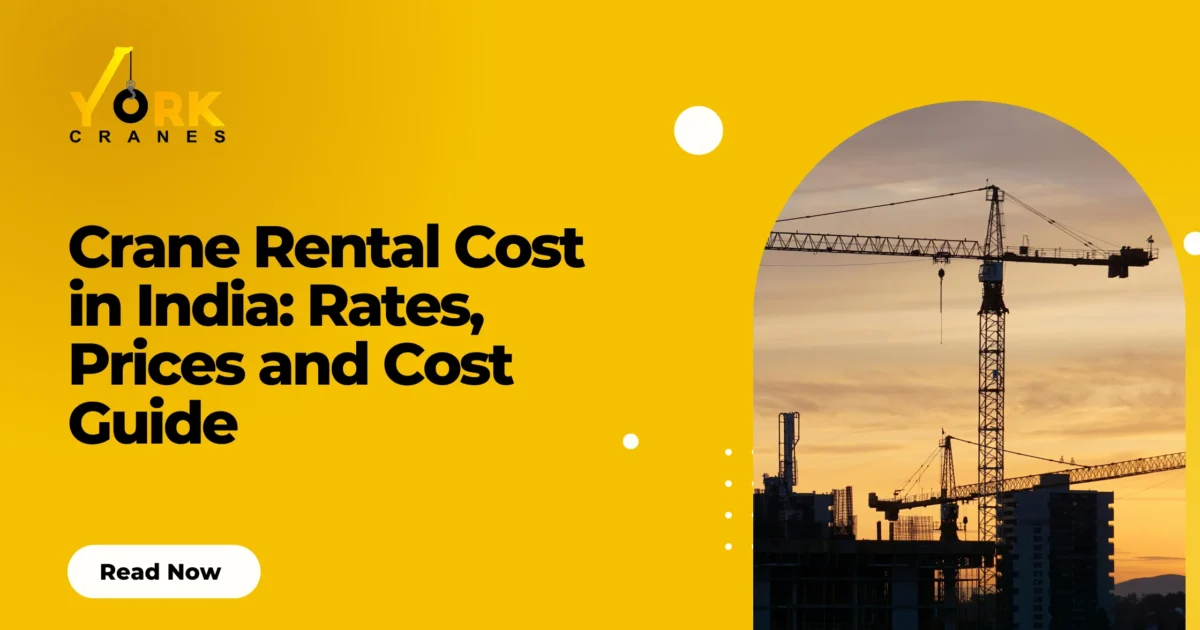Crane rental rates in India vary by crane capacity, rental period, project needs, and operating requirements.