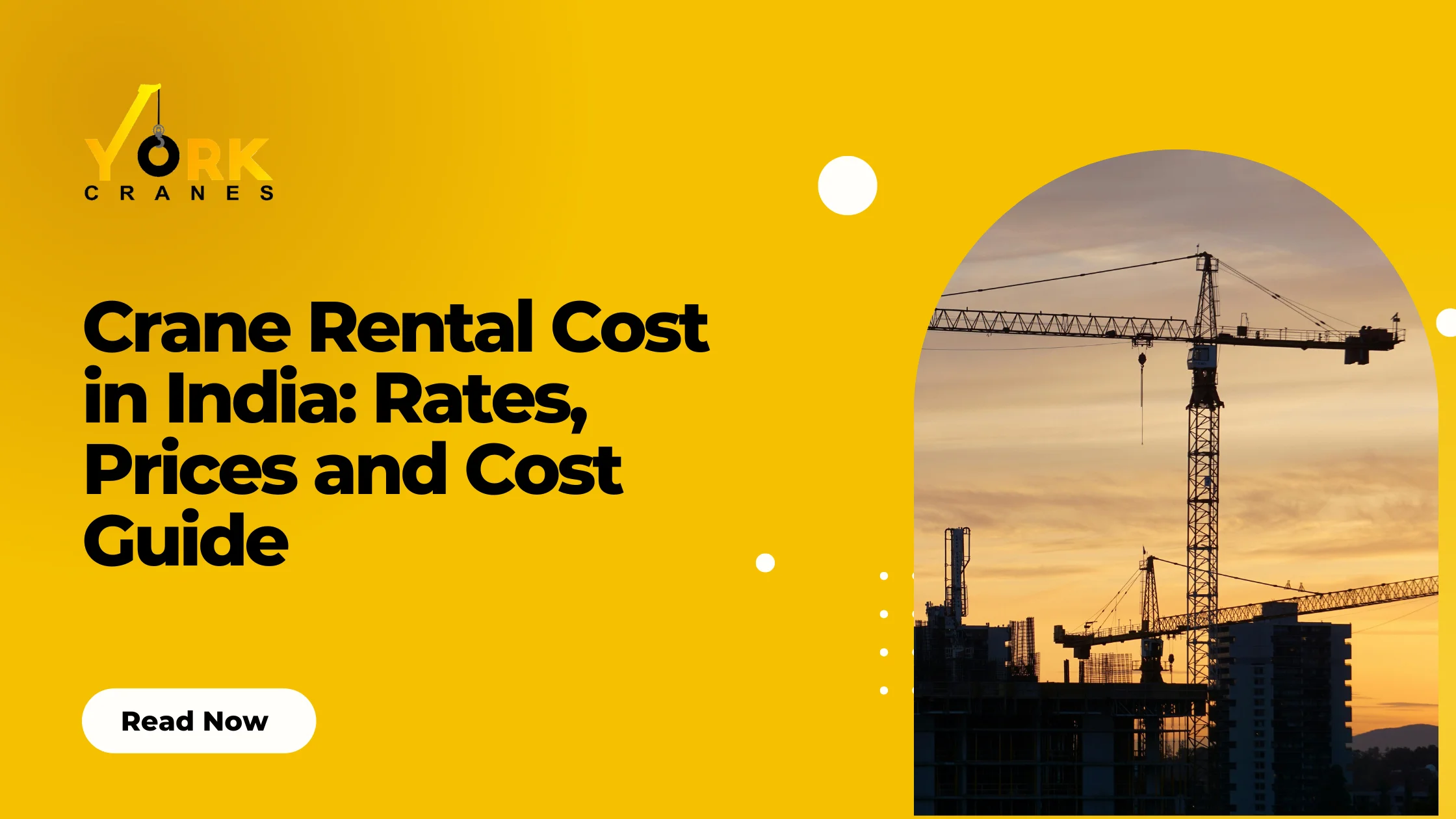 Crane rental rates in India vary by crane capacity, rental period, project needs, and operating requirements.