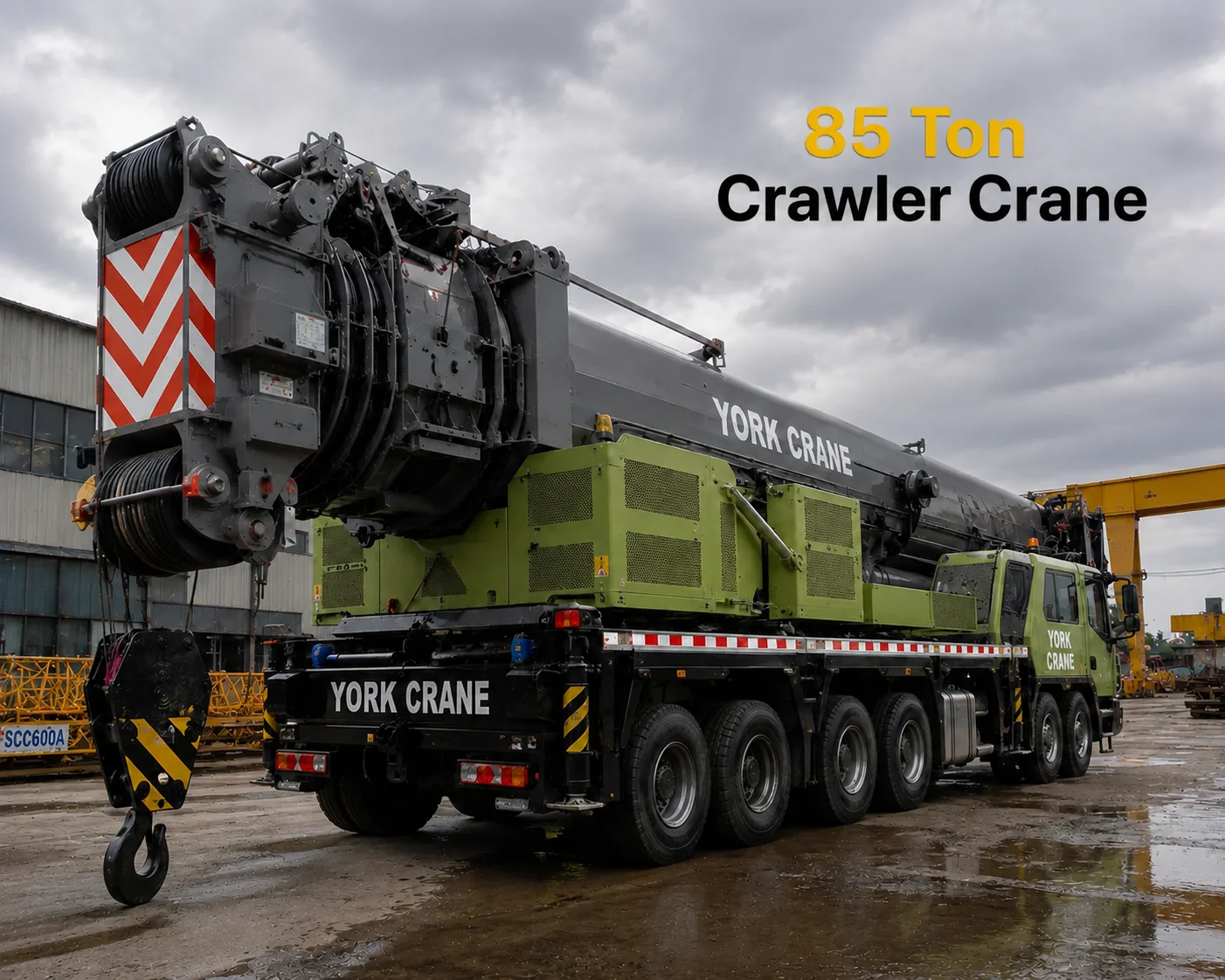 The SANY SCI850A 85 ton crawler crane delivers reliable lifting for construction, industrial, and infrastructure projects in India.