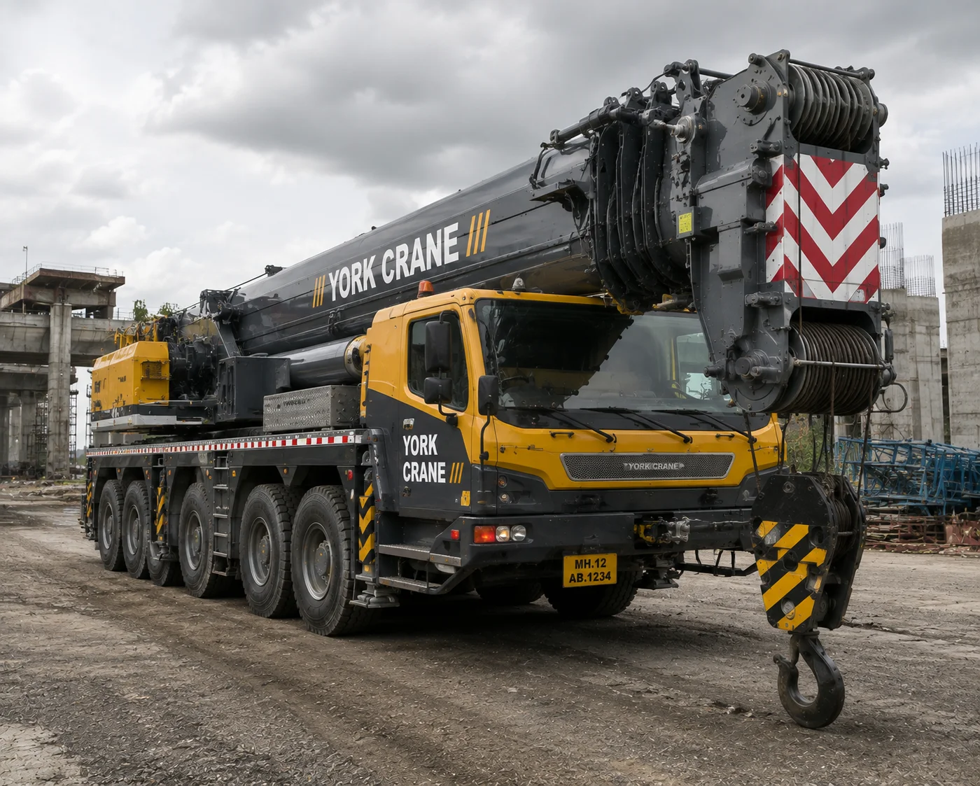 Trusted 100 ton crane rental in India for large-scale construction, industrial lifting, and infrastructure projects.